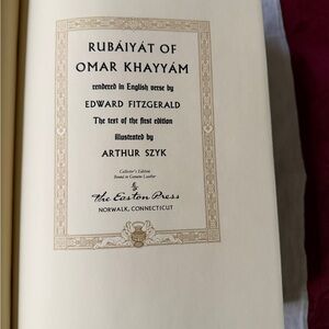 Rubáiyát of Omar Khayyám by Easton Press